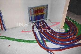 Instalacja ogrzewania podłogowego oraz wentylacji mechanicznej