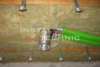 Instalacja wentylacji mechanicznej – rury pe-flex