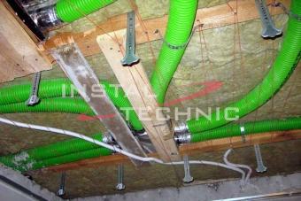Instalacja wentylacji mechanicznej – rury pe-flex
