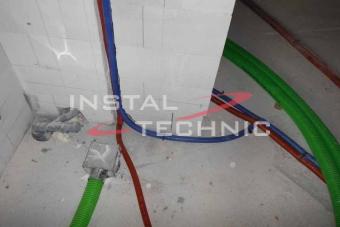 Instalacja wentylacji mechanicznej – rury pe-flex oraz Instalacja wodno-kanalizacyjna