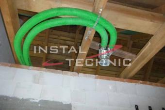 Instalacja wentylacji mechanicznej – rury pe-flex