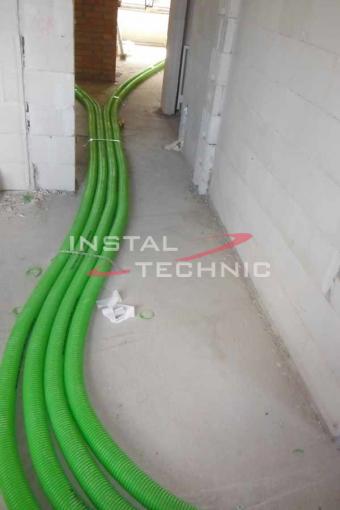 Instalacja wentylacji mechanicznej – rury pe-flex